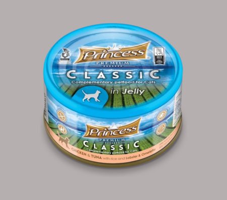 Princess Cat Classic Premium with Chicken & Tuna With Rice, Lobster And Omelette 170g (Wet Food)