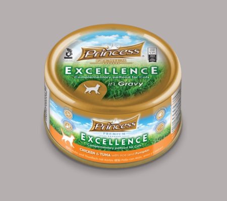 Princess Excellence – Chicken & Tuna With Rice & Pumpkin 70g (Wet Food)