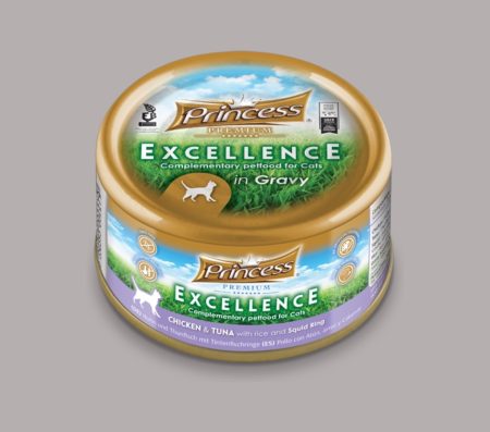 Princess Excellence – Chicken & Tuna With Rice & Squid Ring 70g (Wet Food)