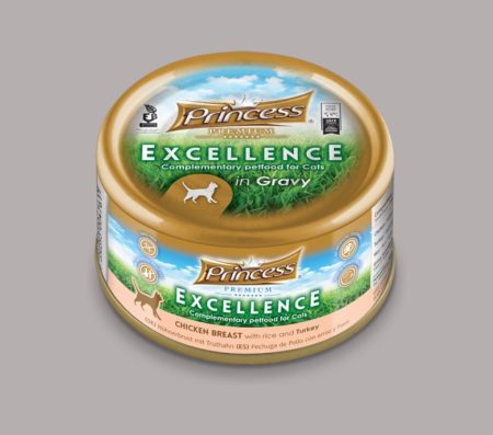 Princess Excellence – Chicken Breast With Rice & Turkey 70g (Wet Food)