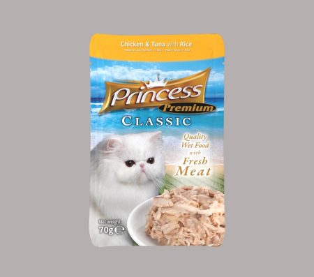 Princess Classic Pouches – Chicken & Tuna With Rice 70g (Wet Food)