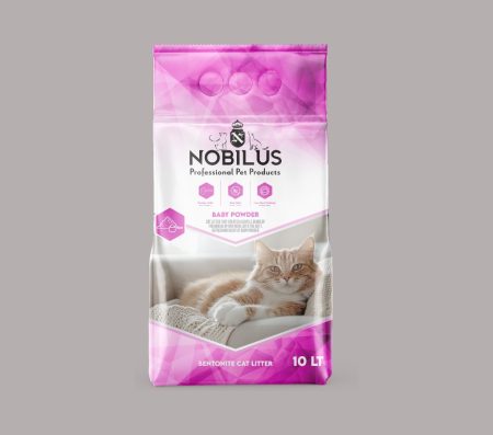 Nobilus Premium Cat Litter with Baby Powder Scent 10L & 20L