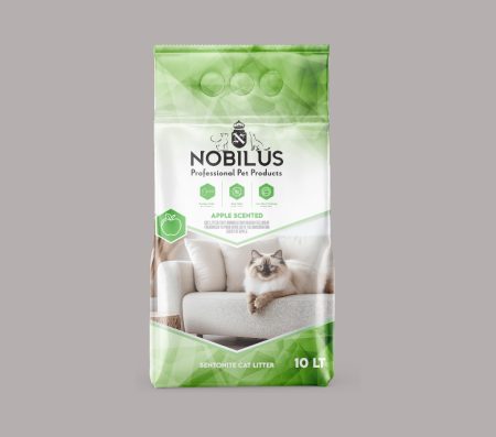 Nobilus Premium Cat Litter with Green Apple Scent 10L