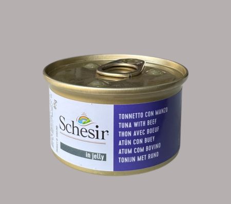 Schesir Can for Cat with Tuna and Beef in Jelly 85g (Wet Food)