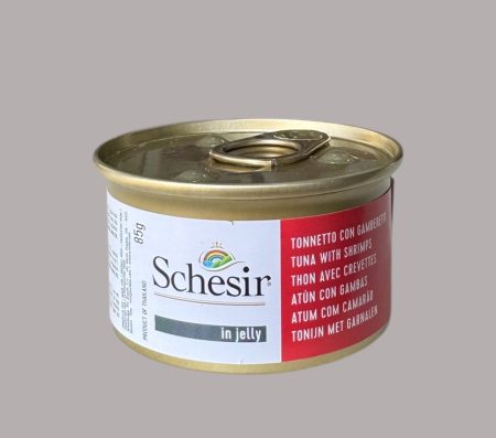 Schesir Can for Cat with Tuna and Shrimps in Jelly 85g