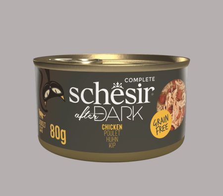 Schesir after Dark Can for Cat with Chicken in Broth 80g (Wet food)