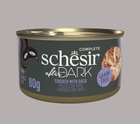 Schesir after Dark Can for Cat with Chicken and Duck in Broth 80g (Wet food)