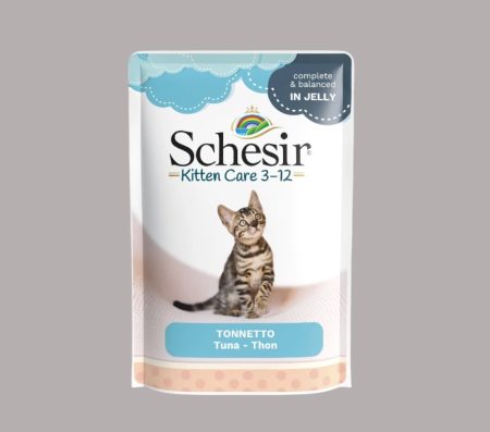 Schesir Pouch Kitten Care (3-12 Months) with Tuna in Jelly 85g