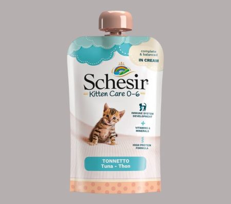 Schesir Pouch Kitten Care (0-6 Months) with Tuna in Cream 150g