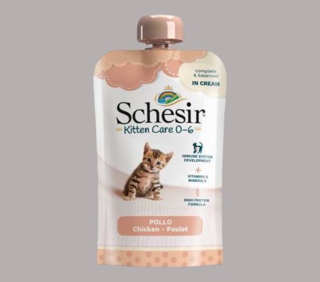 Schesir Pouch Kitten Care (0-6 Months) with Chicken in Cream 150g