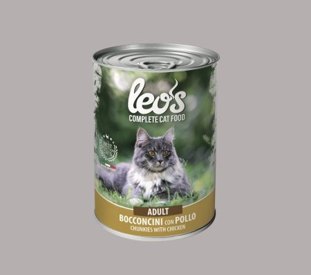 Leo's Cat Adult Chunkies with Chicken 415g (Wet Food)