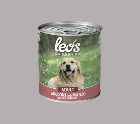 Leo's Dog Adult Chunkies with Beef 720g (Wet Food)