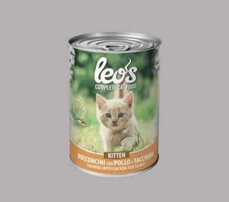 Leo's Kitten Chunkies with Chicken and Turkey 415g (Wet Food)