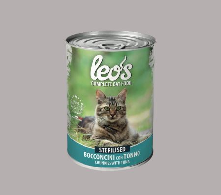 Leo's Cat Adult Sterilised Chunkies with Tuna 415g (Wet Food)