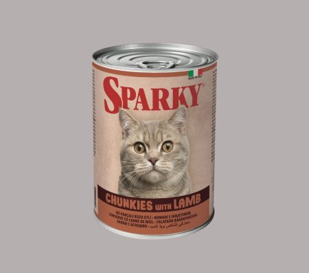 Sparky Cat Adult Chunkies with Lamb 415g (Wet Food)
