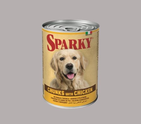 Sparky Dog Adult Chunkies with Chicken 415g (Wet Food)