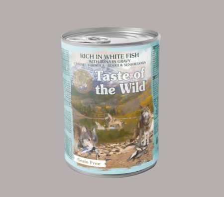 Taste of the Wild Adult & Senior Dog Rich in White Fish  with Tuna in Gravy 390g (Wet Food)