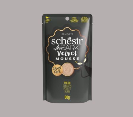 Schesir After Dark Pouch Velvet Mousse for Cat with Chicken 80g