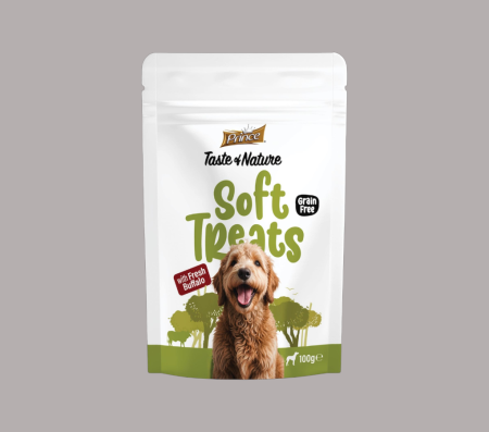 Prince Taste of Nature Soft Treats with Fresh Buffalo 100g