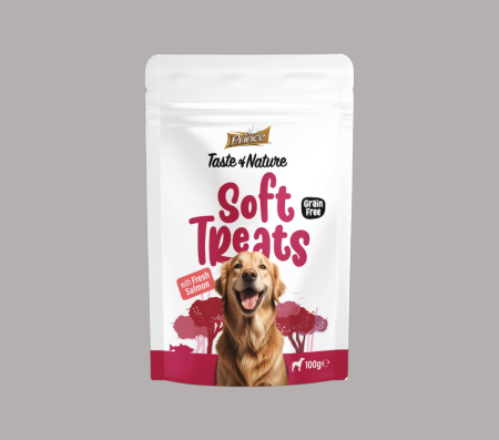 Prince Taste of Nature Soft Treats with Fresh Salmon 100g