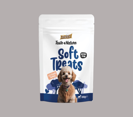Prince Taste of Nature Soft Treats with Fresh Turkey 100g