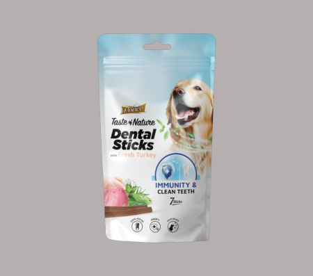Prince Taste & Nature Dental Sticks with Fresh Turkey ( 7 Sticks)