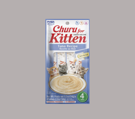Churu for Kitten Creamy Treat Tuna Recipe 14g x 4 tubes