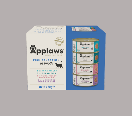 Applaws Cat Tin Multipack Fish Collection 12x70g