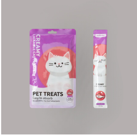 Cat Creamy Treats with Salmon Flavor 15g*5pcs