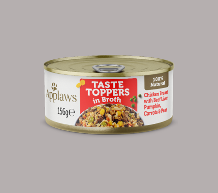 Applaws Dog Tin Chicken with Beef Liver pumpkin, Carrots & Peas 156g