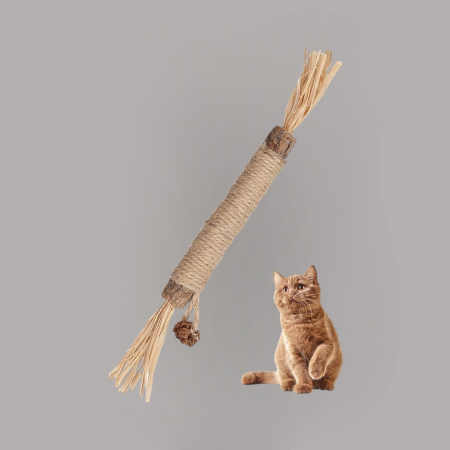 Catnip Grass Chew Stick Silvervine for Cats as dental Cleaning and Toy