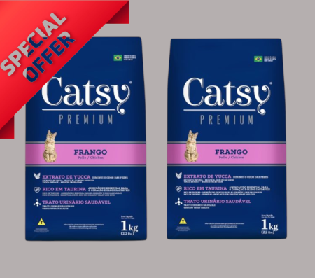 Catsy Cat Premium with Chicken 1 kg*2pcs (Dry Food)