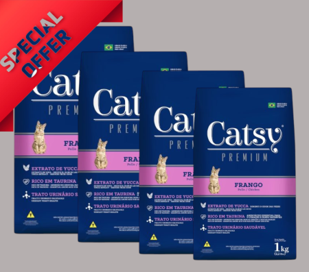Catsy Cat Premium with Chicken 1 kg*4pcs (Dry Food)