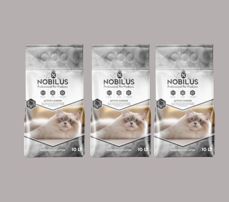 Nobilus Premium Cat Litter with Active Carbon 10L*3bags