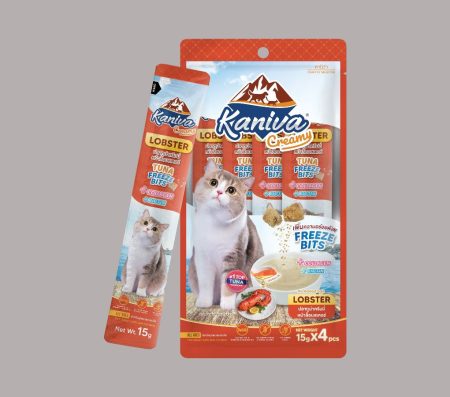 Kaniva Cat Creamy Lobster with Tuna Freeze Bits 15gx4pcs