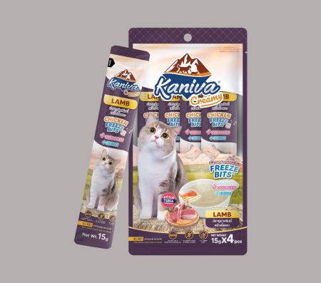 Kaniva Cat Creamy Lamb with Chicken Freeze Bits 15gx4pcs