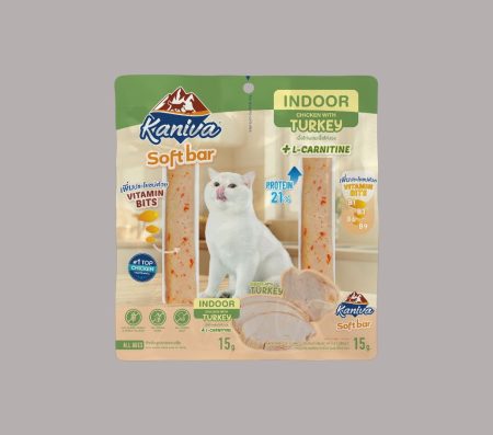 Kaniva Soft Bar Indoor Chicken with Turkey 15gx2
