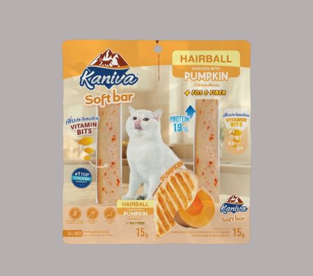 Kaniva Soft Bar Hairball Chicken with Pumpkin 15gx2