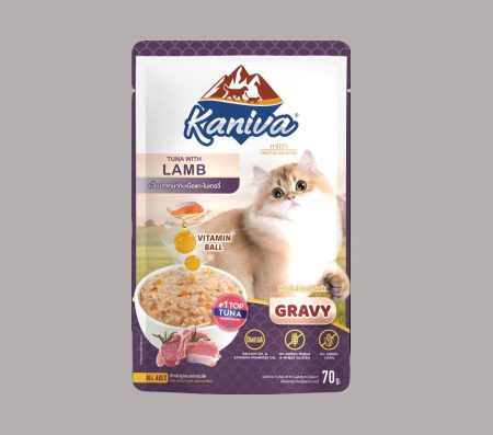 Kaniva Cat Tuna with Lamb in Gravy 70g (Wet Food)