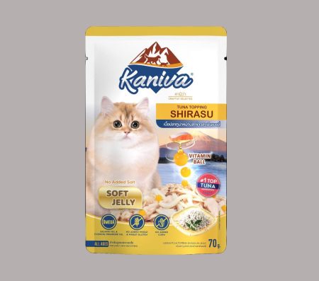 Kaniva Cat Tuna Topping Shirasu in Soft Jelly Pouch 70g (Wet Food)