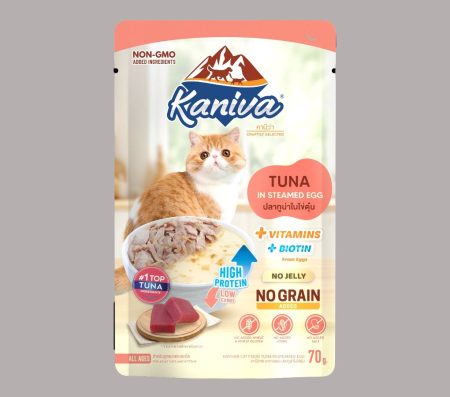 Kaniva Cat Food Tuna in Steamed Egg 70g (Wet Food)