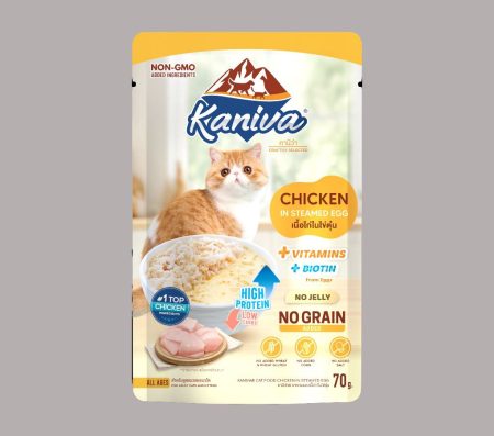 Kaniva Cat Food Chicken in Steamed Egg 70g (Wet Food)