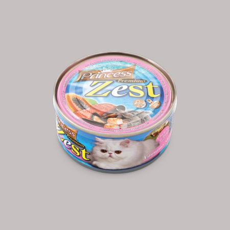 Princess Cat Premium Zest with Chicken & Tuna with Vannamei Shrimp 170g