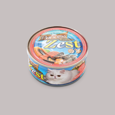 Princess Cat Premium Zest with Chicken & Tuna with Salmon Flakes 170g