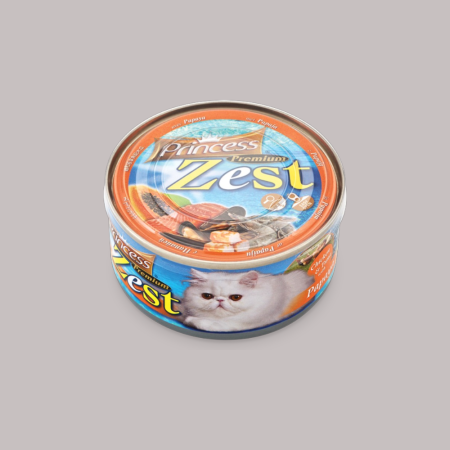 Princess Cat Premium Zest with Chicken & Tuna with Papaya 170g