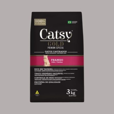Catsy Gold Premium Special for Nuetered Cats with Chicken BUY 2 GET 1 FREE 3KG (Dry Food)