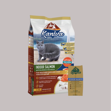 Kaniva Cat Indoor Salmon & Turkey 1kg x 8bags