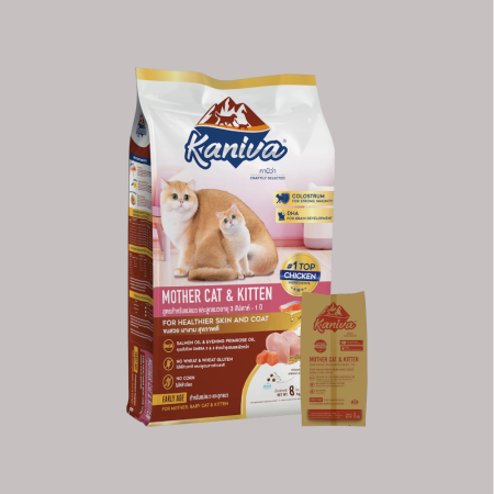 Kaniva Cat Mother & Kitten with Chicken and Salmon 1kg x 8bags