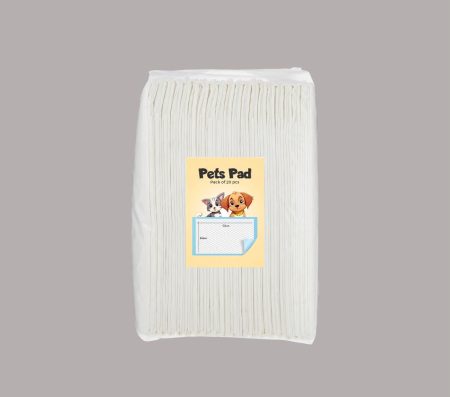 Disposable Pets Pee Pads 60x90 cm WHITE (10pcs) I08460