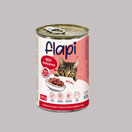 Flapi Cat Chunks in Gravy With Beef 415gr